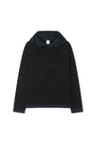 Contrast hood string t-shirt