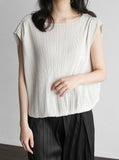 [Premium] Elange Pleated Banding Sleeveless
