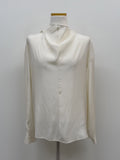 Leila High Neck Tie Blouse