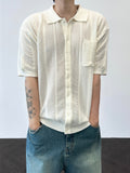 Ethnic Jacquard Knit Short Sleeve Cardigan