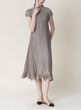 [Premium] Issey Pleated Point Long One Piece
