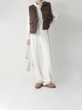 Duck Down High Neck Padded Vest