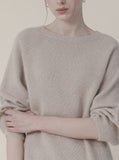 [Premium] Raccoon Whole Garment Three Quarter Angel Knit