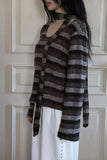 Angora Scarf Stripe Tee