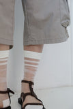 T dark strap sandals