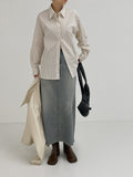 Warm Multi Stripe Loose Fit Shirt