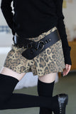 Leopard wrap shorts