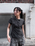 ROUND COLLAR PUFF SHIRT
