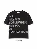 Trying Lettering Crop Short Sleeve T-shirt
