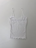 Lace Ribbed Sleeveless