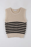 Twi stripe knit vest