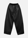 Tail Curved Wide Cotton Pants
