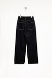 black&white stitch pants