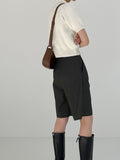 Puff wool short sleeve knit