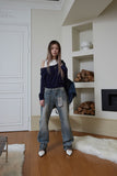 uni straight washing jeans