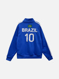 Noir Brazil Track Line Zip-Up
