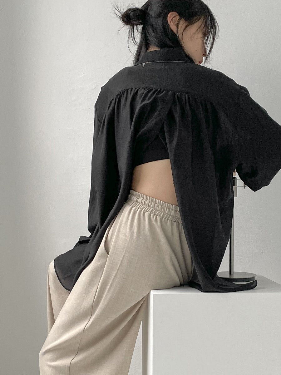 【INCHANT ME】Kinder Linen Wide Banding Pants INCHANT ME(インチャントミー) - キンダーリネンワイド