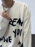 Dream waffle loose-fit knit