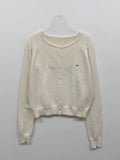 Sugar Symbol Round Neck Cardigan