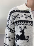 Noble Deer Cowichan Zip-Up Cardigan