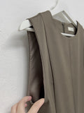 Mychel sleeveless pleated long one piece