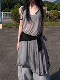 PLEATED FRILL ONEPIECE