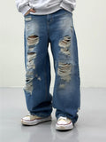 Camio Destroyed Washed Denim Pants