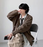 Art V-neck Balloon Cardigan