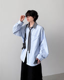Block Stripe Balloon Shirt