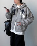 Nuance Check Hood Zip-Up