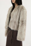 Belly soft fur jacket