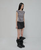 Asymmetrical Layered Mini Skirt