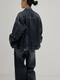 [unisex] Catwashing Overfit Denim Trucker Jacket