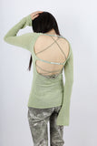 Summer string knit top set