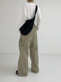 [premium] Stopper Rivet Nylon Wide Pants
