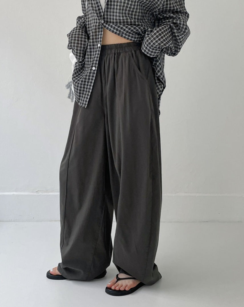 【INCHANT ME】Striped One-Tuck Wide Slacks INCHANT ME – einz.jp