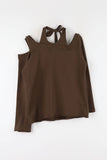Halter Study Unbalanced Sweatshirt