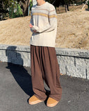 Corduroy Mink String Banding Pants