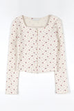 Poe flower snap cardigan
