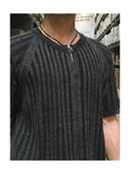 DL Ribbed Half Summer Zip-Up