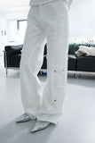 white snap denim
