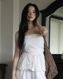 Flare blouse tube top