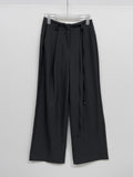 Hugo Belted One-Tuck Wide Slacks