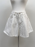 Culotte Wide Denim Shorts