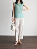 [Premium] Linea Pleats Unbalance Sleeveless Set