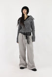 Boca collar knit zip-up