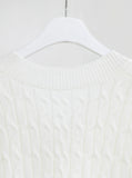 Fib V-Neck Cable One Piece