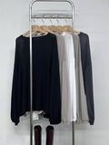 Linen Slit See-Through Overfit T-Shirt