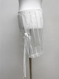 Basil Chiffon Wrap Skirt