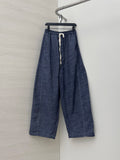 Linen Cut Balloon Banding Denim
